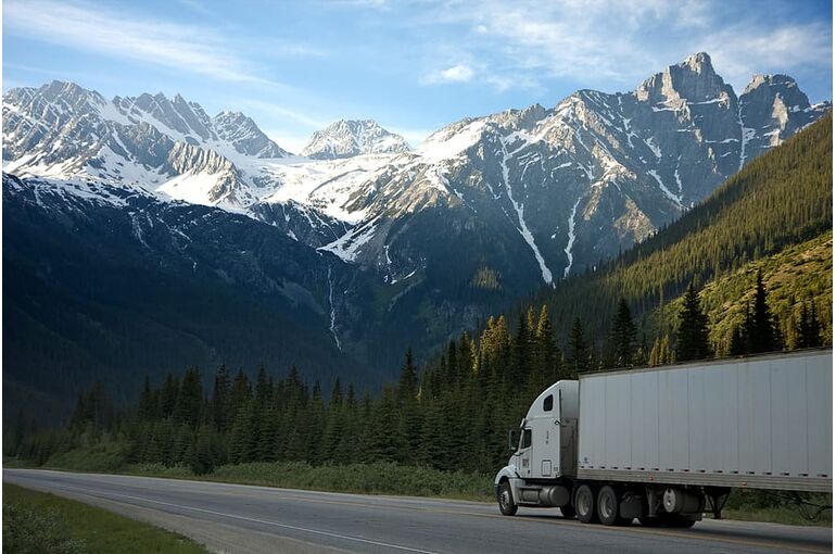 logistics-lorry-mountains-nature